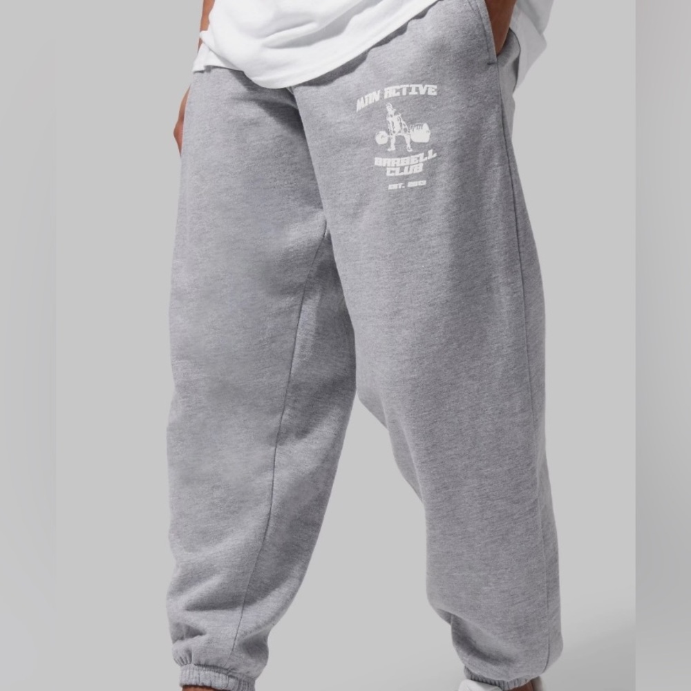 Gray sweatpants